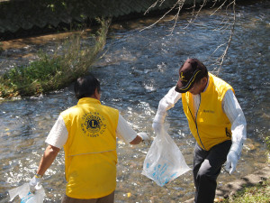 五条川での清掃活動